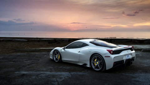 Ferrari, 458, вид сбоку