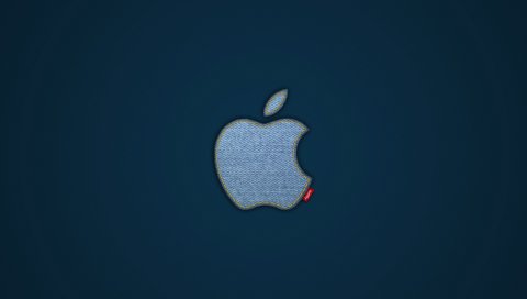 Apple, Mac, джинсы, бренд, логотип