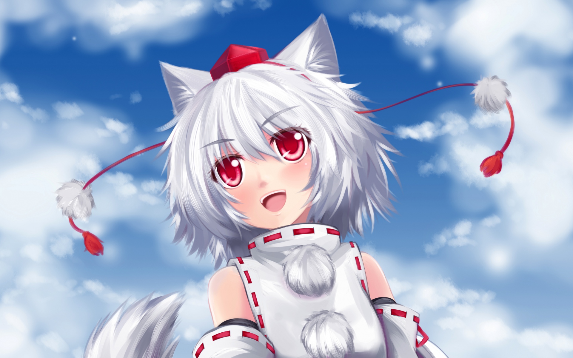 Картинки Touhou, девушка, inubashiri momiji, искусство, уши фото и обои на рабочий стол