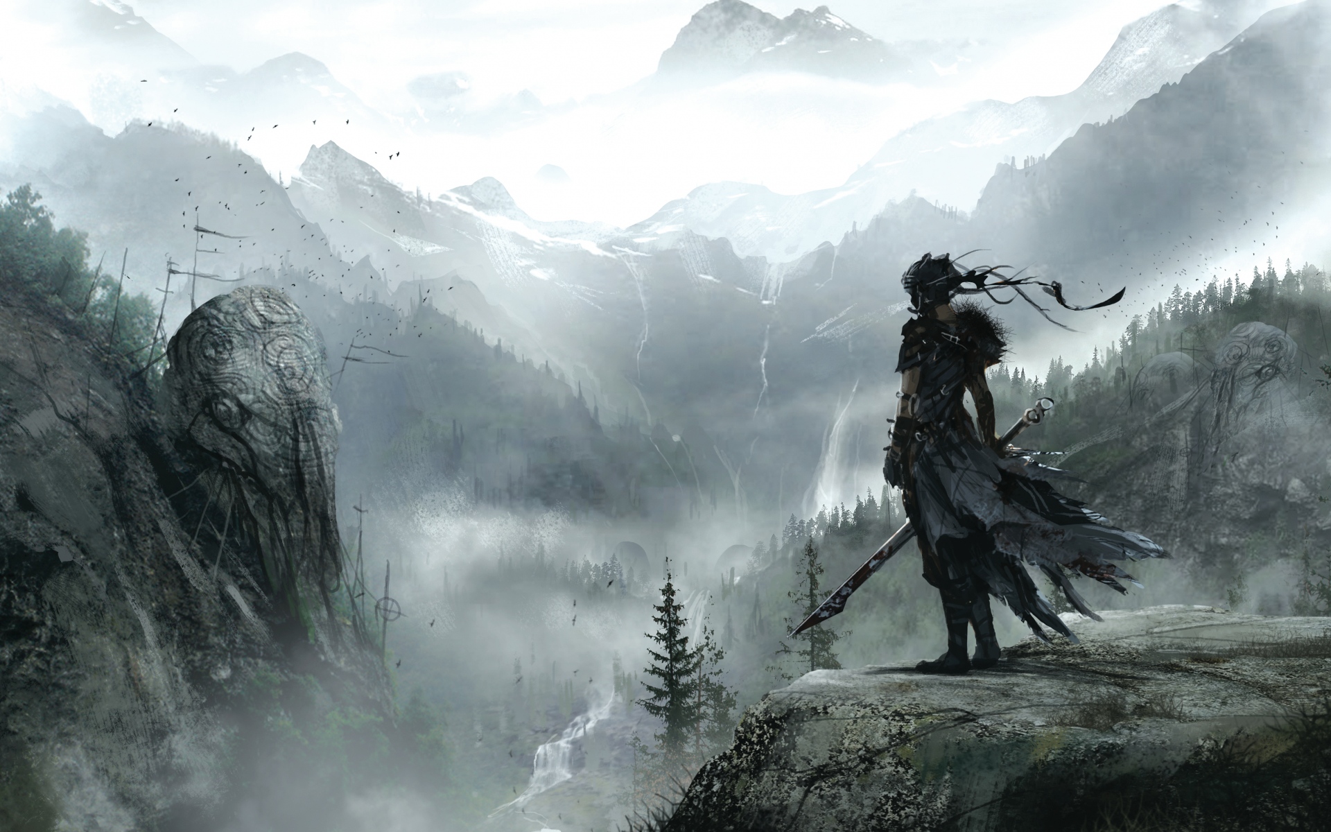 Картинки Hellblade, теория ниндзя, девушка, искусство фото и обои на рабочий стол