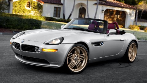 Bmw, z8, e52, серебро, кабриолет, вид сбоку
