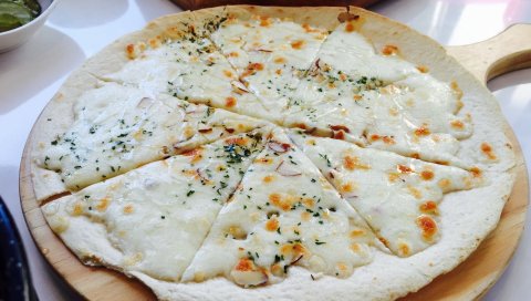 Пицца, горгонзола, сыр, итальянская кухня