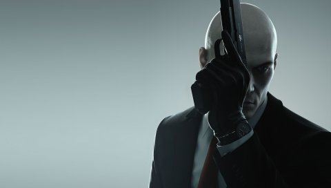 Hitman, io интерактивный, квадратный enix, агент, gun