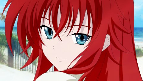 Highschool dxd, rias gremory, девушка, лицо, искусство