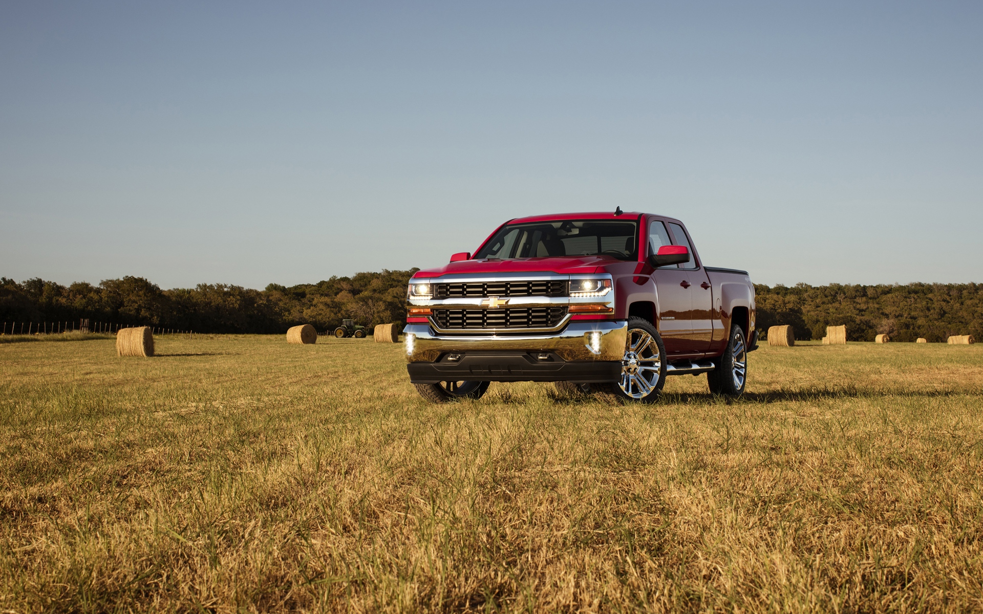 Картинки Chevrolet, silverado, двойная кабина, вид спереди фото и обои на рабочий стол