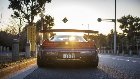 Honda, nsx, вид сзади