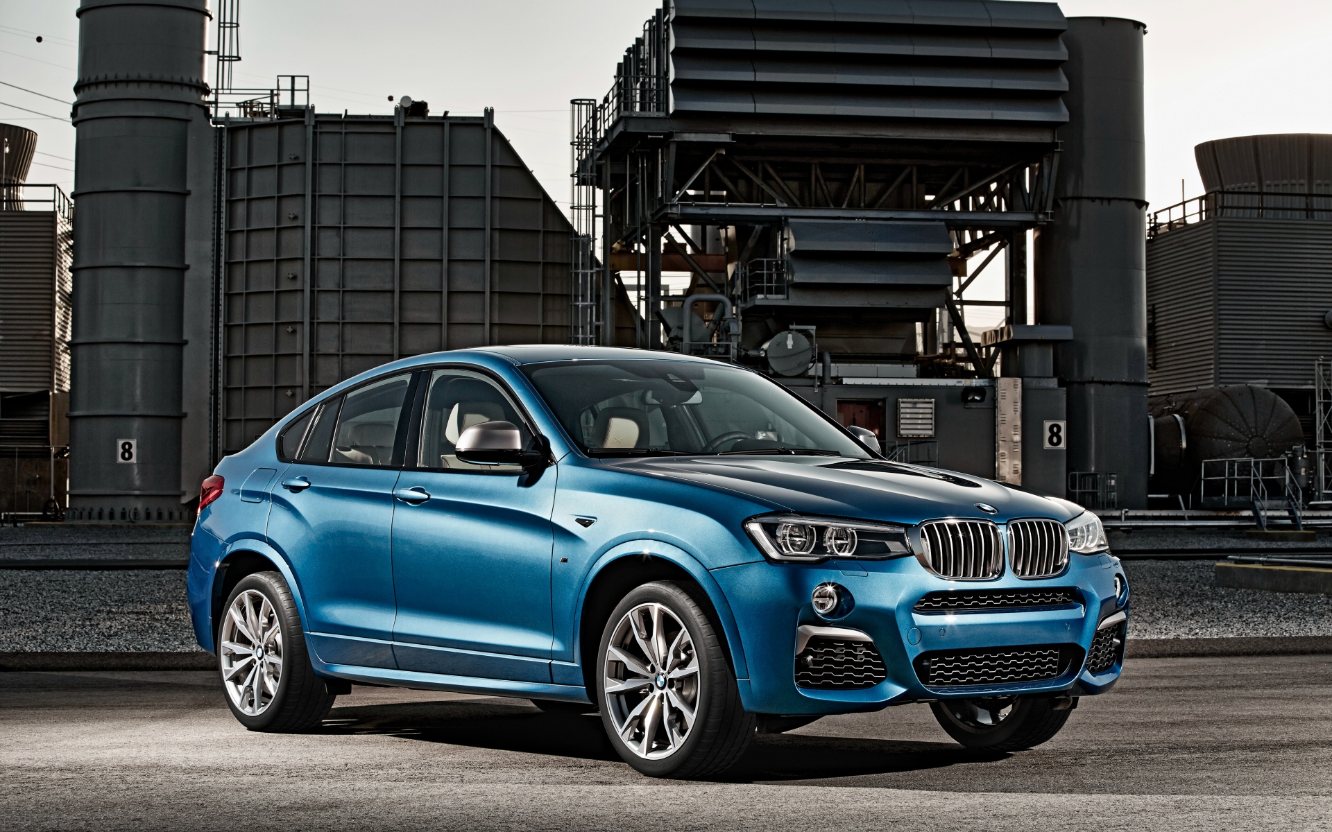 Картинки Bmw, x4, m40i, синий, вид сбоку фото и обои на рабочий стол
