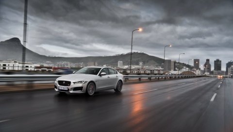 Jaguar, xe s, шоссе, движение, скорость