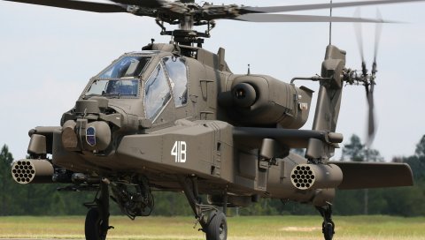 Ах-64, апач, вертолет, посадочная полоса