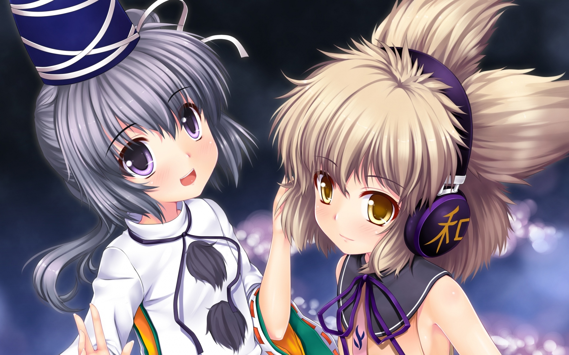 Картинки Langlong, touhou, toyosatomimi no miko, mononobe no futo фото и обои на рабочий стол