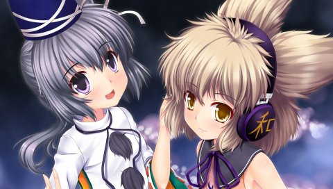 Langlong, touhou, toyosatomimi no miko, mononobe no futo