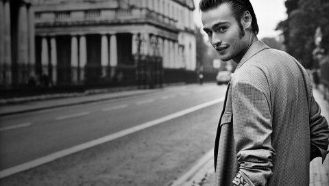 Douglas booth, актер, модель, bw