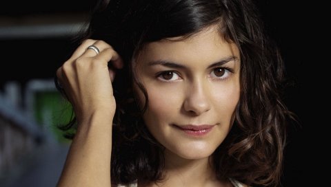 Audrey tautou, актриса, брюнетка, лицо