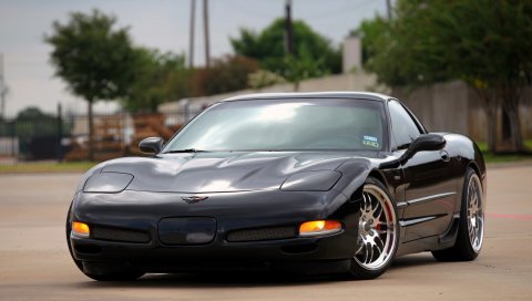 Chevrolet, Corvette, Z06, черная