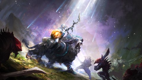 DOTA 2, луна наездник, персонажи, битвы