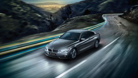 Bmw, 4 серии, f32, движение, дорога