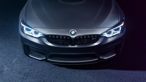 Bmw, m4, капот, вид спереди