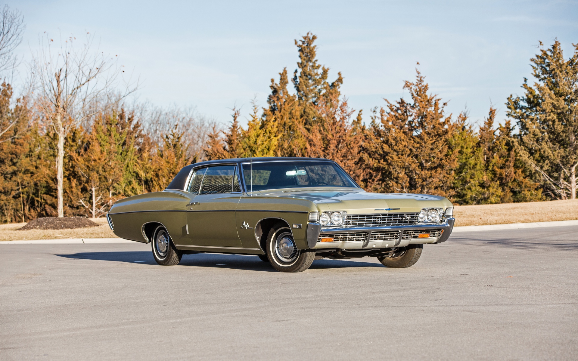 Картинки Chevrolet, impala ss, 1968, купе, вид сбоку фото и обои на рабочий стол