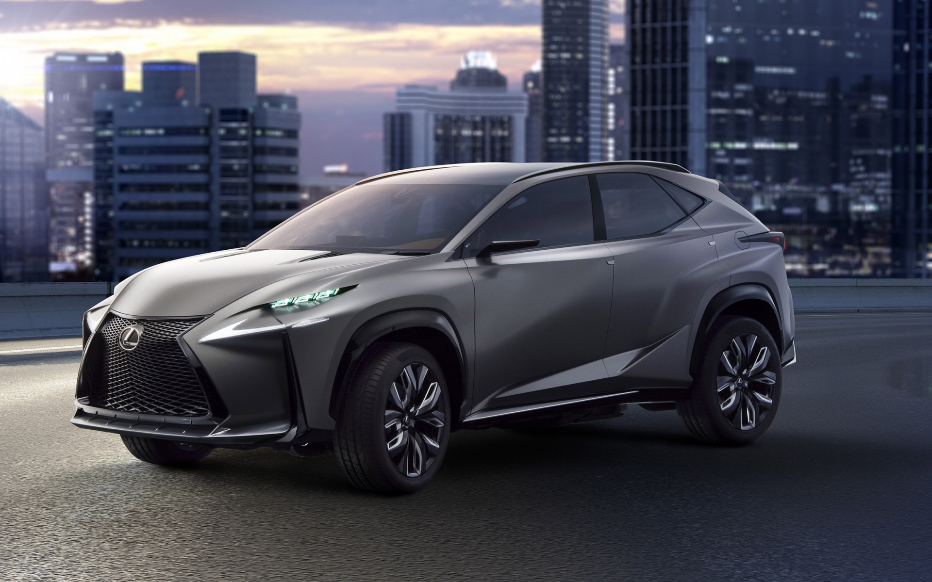 Картинки Lexus, lf-nx 6, серый, вид сбоку фото и обои на рабочий стол