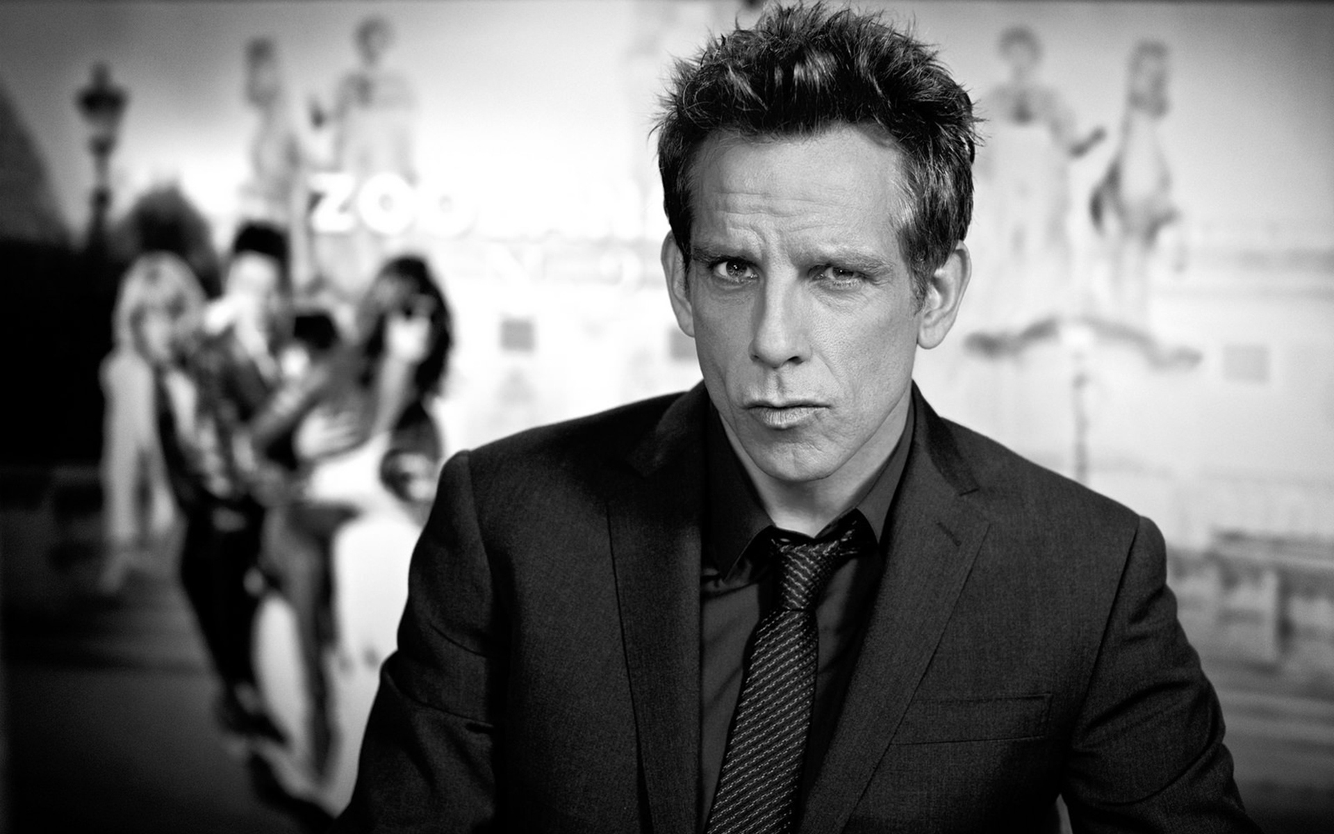 Картинки Ben stiller, актер, глаза, bw фото и обои на рабочий стол