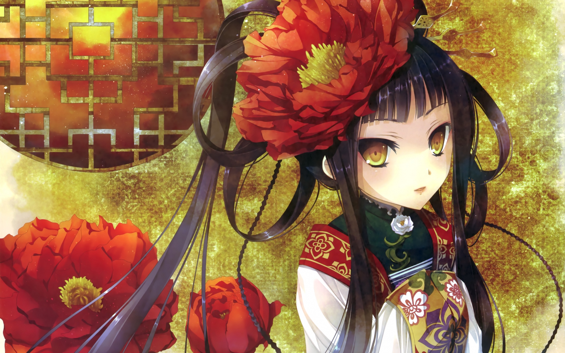 Картинки Katagiri hinata, девушка, кимоно, искусство фото и обои на рабочий стол