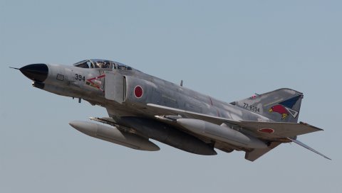 Mitsubishi f-4ej, фантом 2, самолет, истребитель