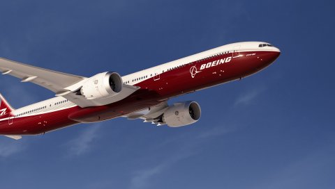 Боинг, b777, самолет, небо, полет