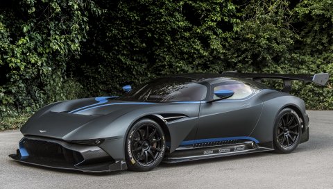 Aston martin, вулкан, вид сбоку