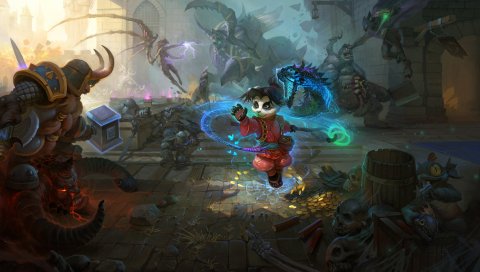 Diablo, warcraft, starcraft, art