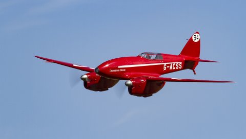 De havilland, самолет, небо, полет