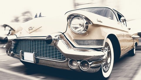 Cadillac, oldtimer, вид спереди