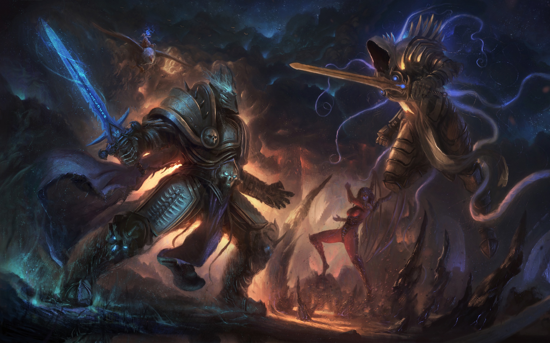 Картинки Диабло, варкрафт, StarCraft, архангелом справедливости, героев штормовой фото и обои на рабочий стол
