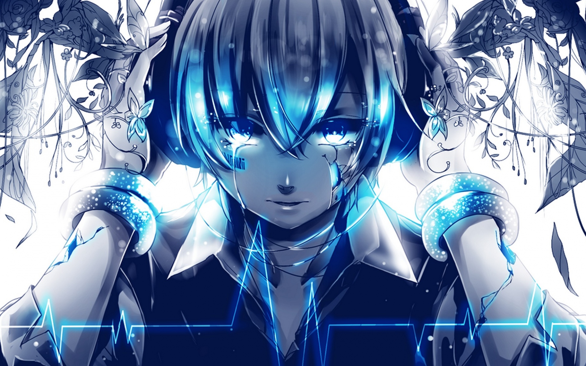 Картинки Vocaloid, Hatsune Miku, лицо, девушка, искусство фото и обои на рабочий стол