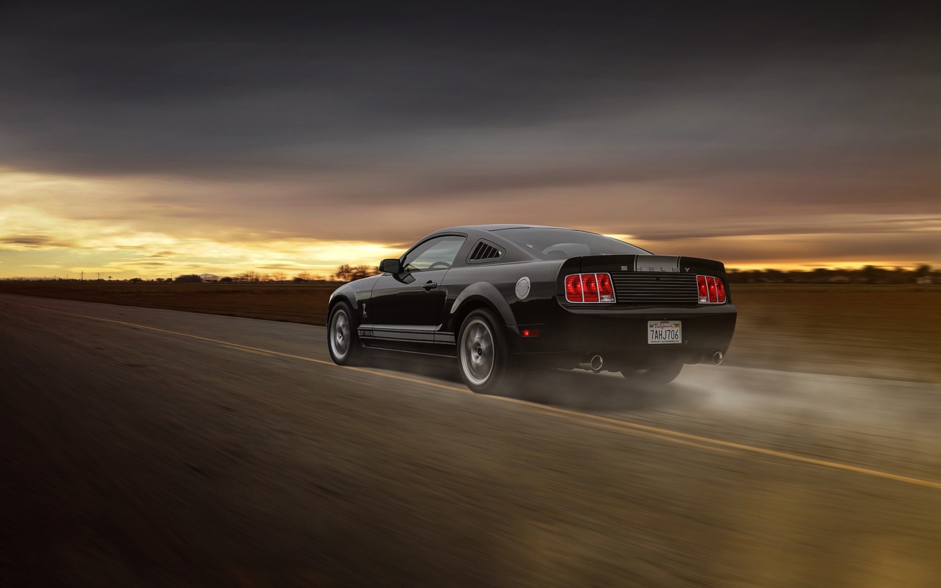 Картинки Ford, mustang, gt 350, дорога, движение фото и обои на рабочий стол