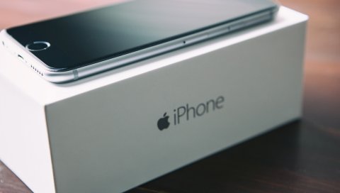 Iphone 6, коробка, яблоко