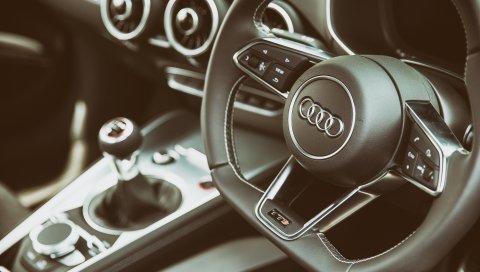 Audi, tts, руль, интерьер