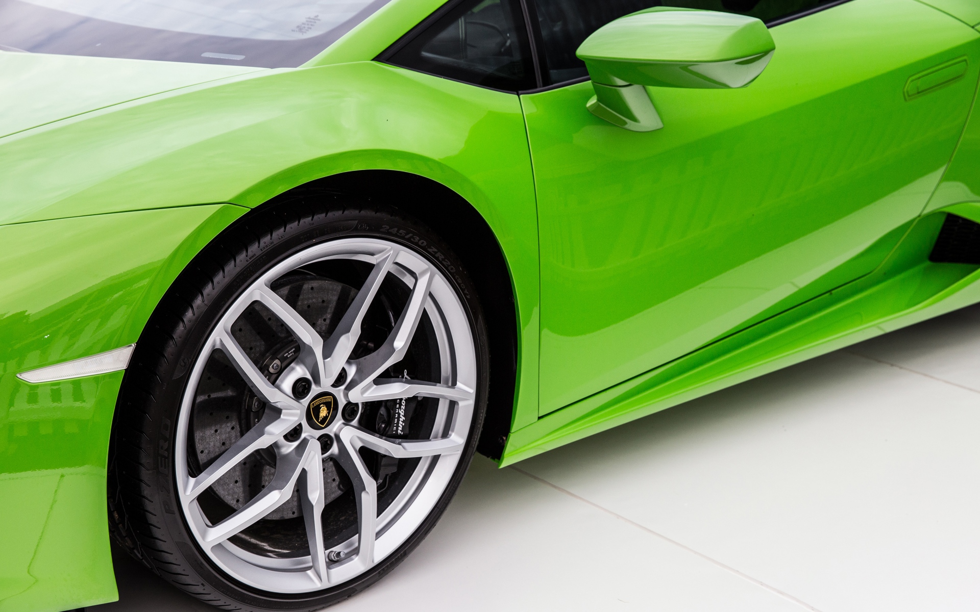 Картинки Lamborghini, зеленый, дверь, колесо фото и обои на рабочий стол