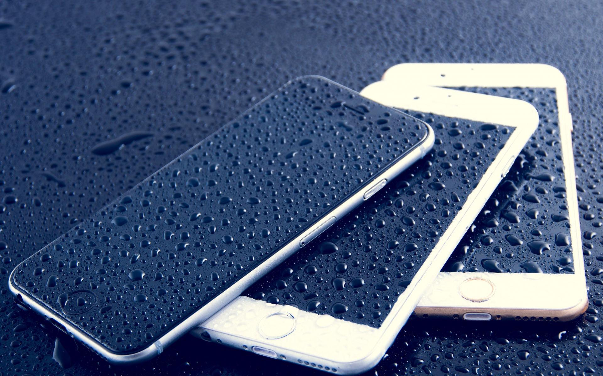 Картинки Яблоко, iphone 6, капли, смартфон фото и обои на рабочий стол