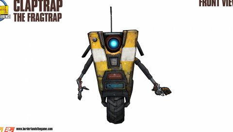 Claptrap, пограничные полосы, робот