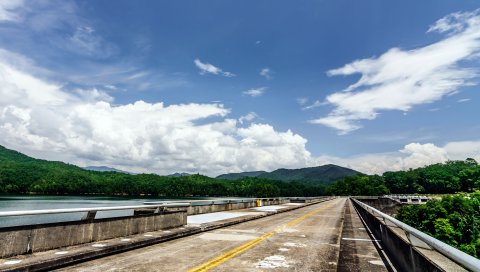 Carolina, usa, дорога, маркировка