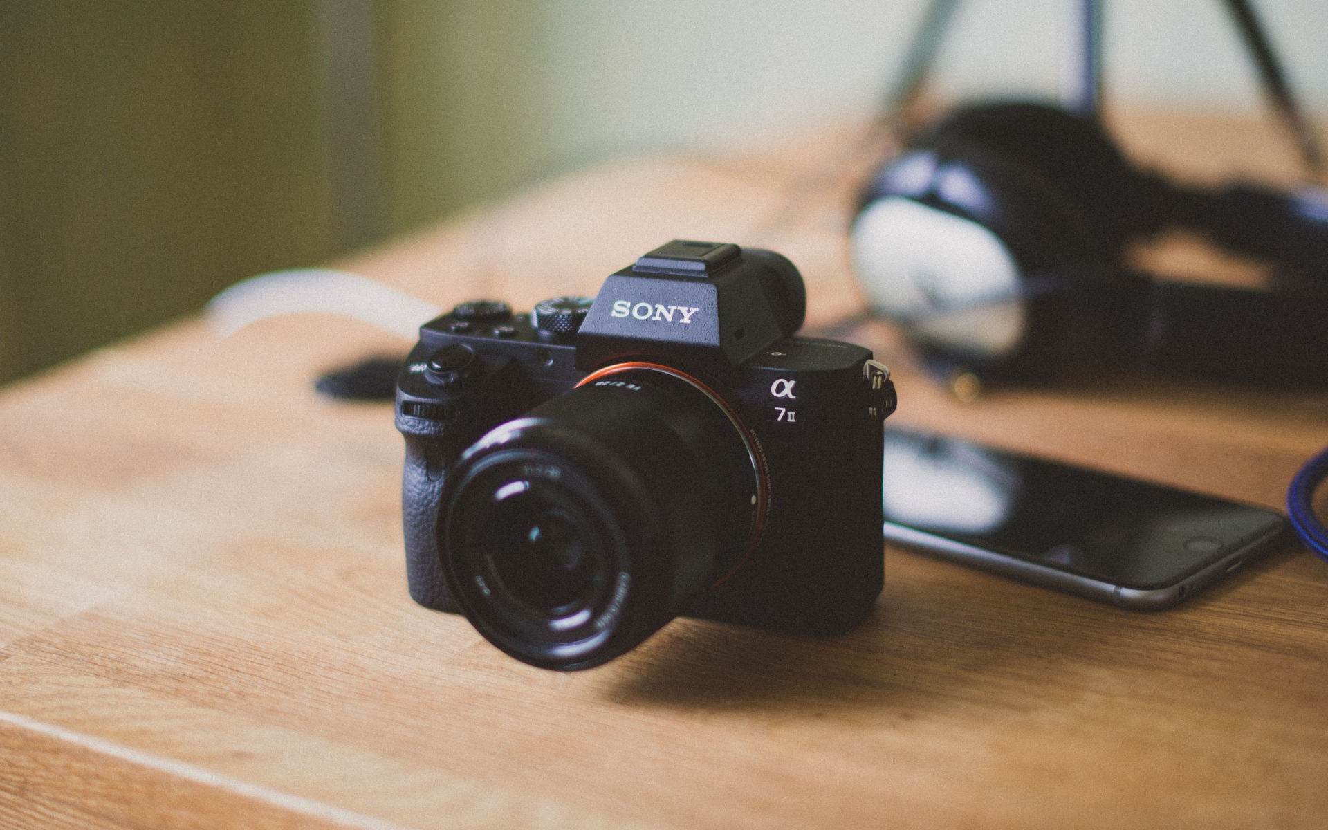 Картинки Sony, a7ii, iphone, объектив фото и обои на рабочий стол