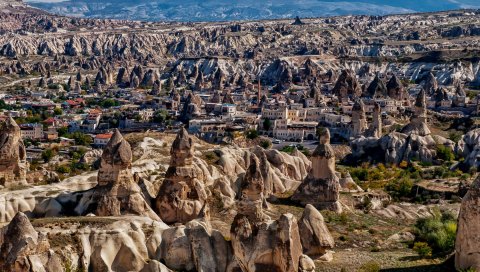 Uchisar, cappadocia, индейка, гора