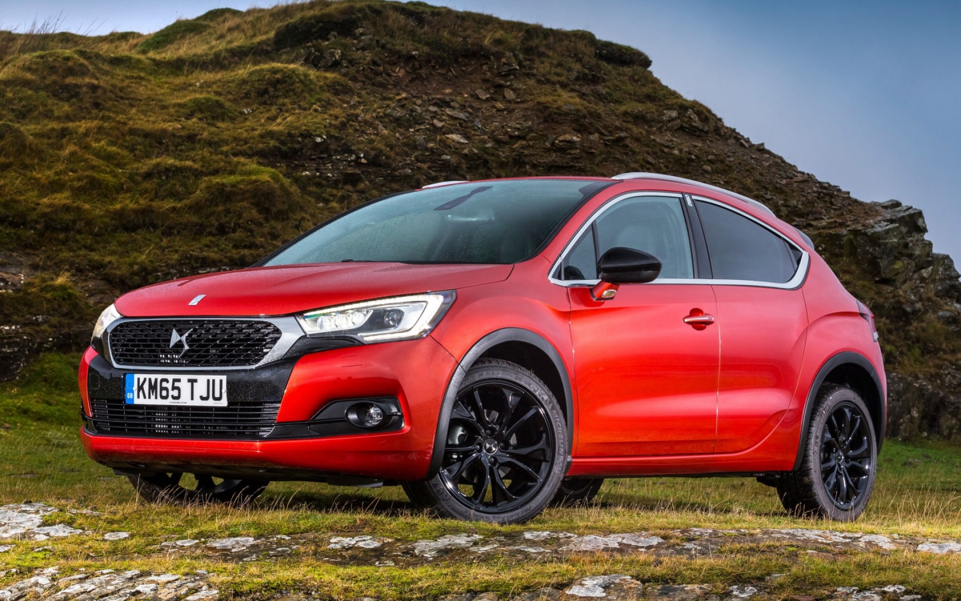 Картинки Citroen, ds 4, перекладина, красный, вид сбоку фото и обои на рабочий стол