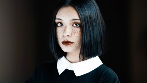 Fran ackermann, модель, фотосессия, брюнетка, взгляд, макияж