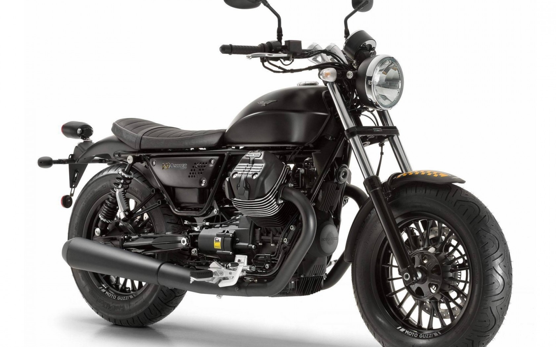 Картинки Moto guzzi, v9, bobber, black фото и обои на рабочий стол