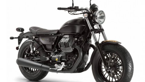 Moto guzzi, v9, bobber, black