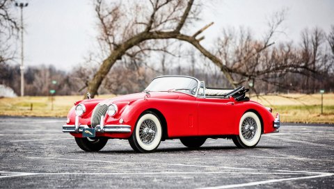 Jaguar, xk150, drophead, 1961, кабриолет, красный