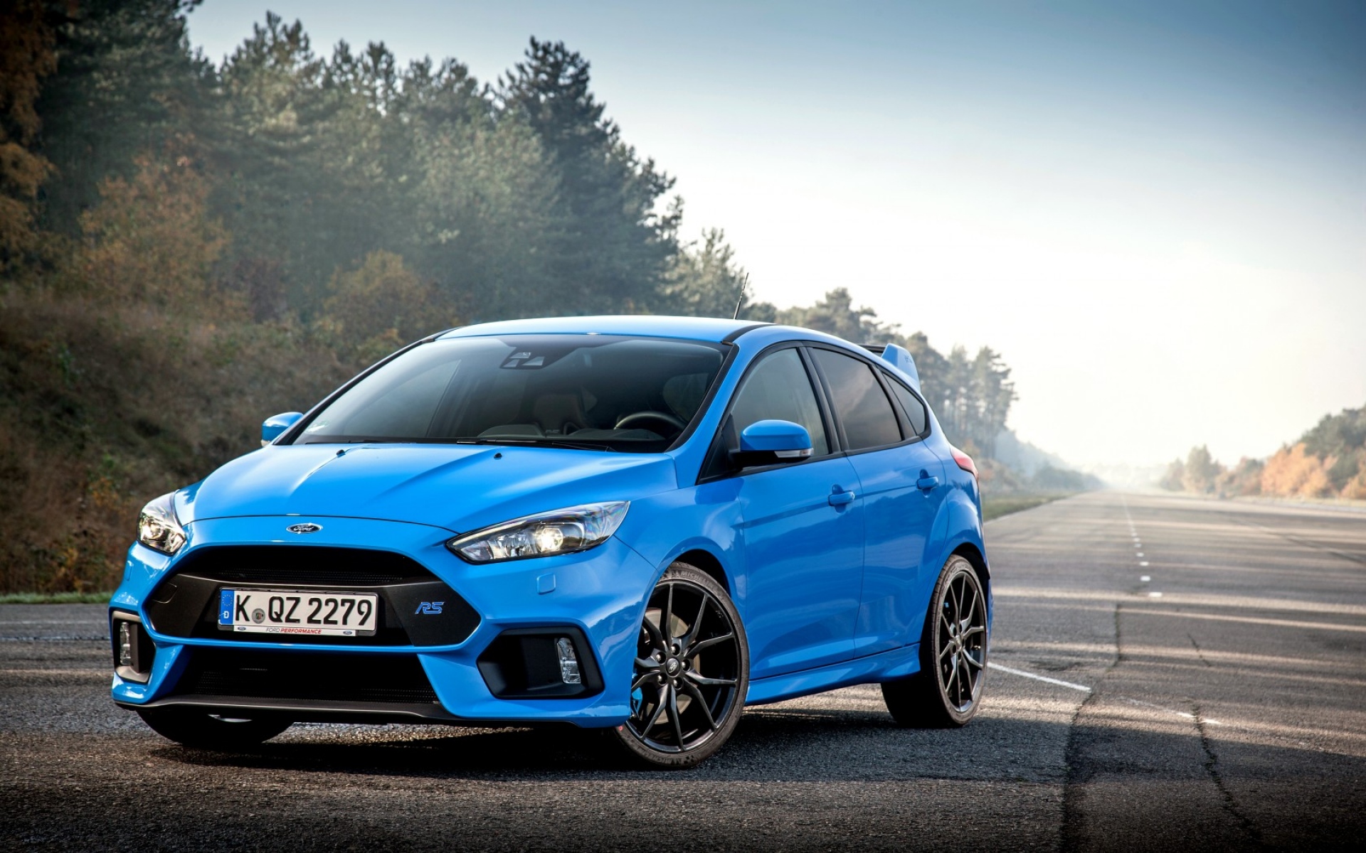 Картинки Ford, focus, rs, blue, side view фото и обои на рабочий стол