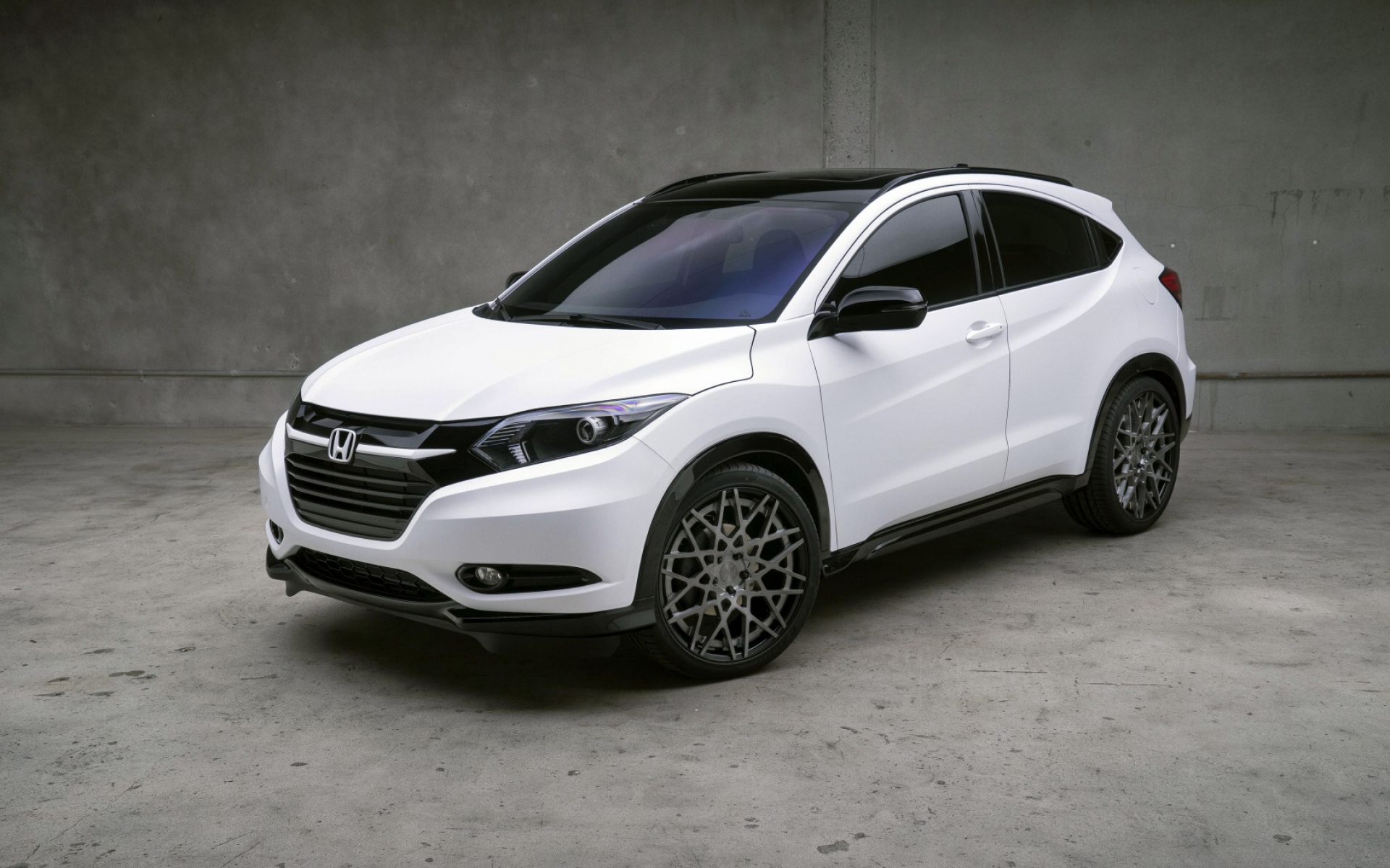 Картинки Honda, hr-v, белый, вид сбоку фото и обои на рабочий стол