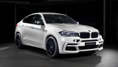 Hamann, bmw, x6, f16, белый, вид сбоку